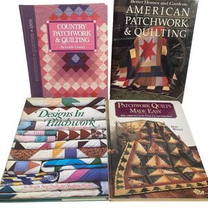 Lot of 4 Quilting books American Patchwork Country Design in Patchwork Made Easy